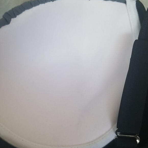 ⛱ Women's XL Black Grey Color Block Ruched 🌊 - Picture 5 of 5